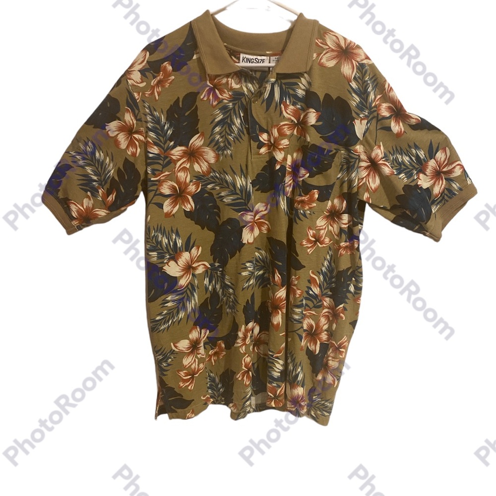King Size- button down tropical BIG XL